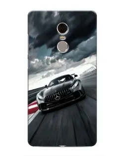 Чехол для Xiaomi Redmi Note 4 с картинкой «Гоночный Mercedes AMG»