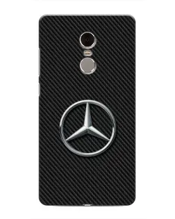 Чехол для Xiaomi Redmi Note 4 с картинкой «Карбоновый Mercedes стиль»