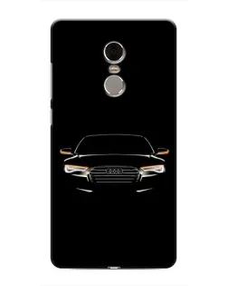Чехол для Xiaomi Redmi Note 4 с картинкой «Audi — ночной контур»