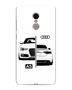 Чехол для Xiaomi Redmi Note 4 с картинкой «Audi — контрастный дизайн»