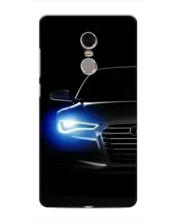Чехол для Xiaomi Redmi Note 4 с картинкой «Неоновый взгляд Audi»