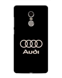Чехол для Xiaomi Redmi Note 4 с картинкой «Audi — золотой логотип»