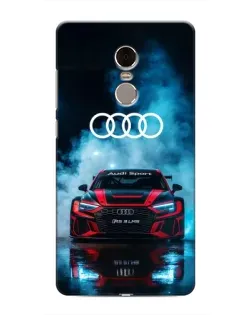 Чехол для Xiaomi Redmi Note 4 с картинкой «Audi Sport — неон»