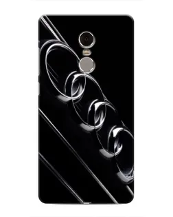 Чехол для Xiaomi Redmi Note 4 с картинкой «Audi — абстрактные кольца»