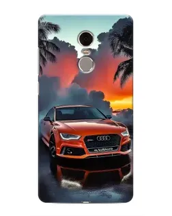 Чехол для Xiaomi Redmi Note 4 с картинкой «Audi — закат»