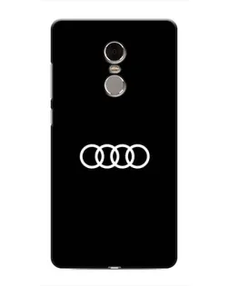 Чехол для Xiaomi Redmi Note 4 с картинкой «Audi White Logo»