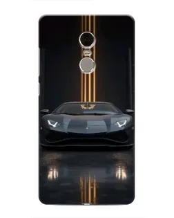 Чохол для Xiaomi Redmi Note 4 з картинкою «Lamborghini золоті лінії»