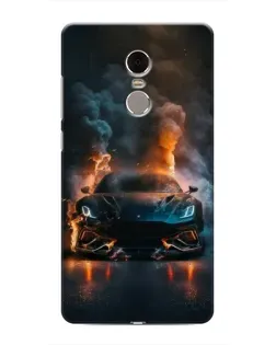 Чохол для Xiaomi Redmi Note 4 з картинкою «Lamborghini димна естетика»