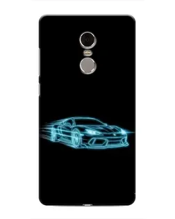 Чохол для Xiaomi Redmi Note 4 з картинкою «Неоновий контур Lamborghini»