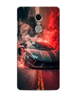 Чохол для Xiaomi Redmi Note 4 з картинкою «Lamborghini червоний дим»