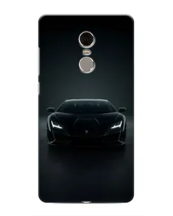 Чохол для Xiaomi Redmi Note 4 з картинкою «Чорний Lamborghini Aventador»