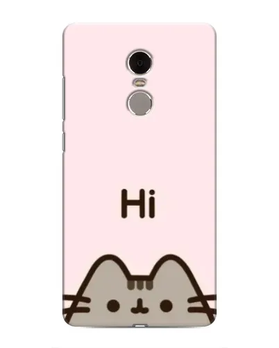 Чехол для Xiaomi Redmi Note 4 с картинкой «Пушин говорит Hi»