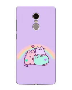 Чехол для Xiaomi Redmi Note 4 с картинкой «Радужные Пушины»
