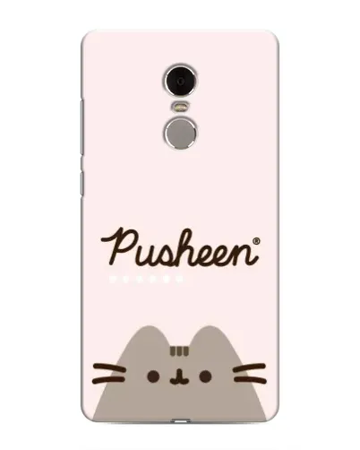 Чехол для Xiaomi Redmi Note 4 с картинкой «Pusheen логотип»