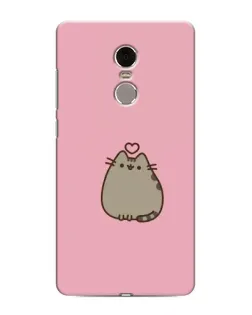 Чехол для Xiaomi Redmi Note 4 с картинкой «Pusheen сердце»