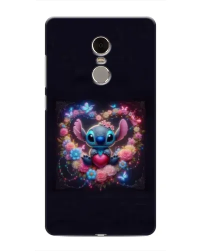 Чохол для Xiaomi Redmi Note 4 з картинкою «Stitch у квітах»