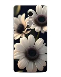 Чехол для Xiaomi Redmi Note 4 с картинкой «Белые маргаритки макро»