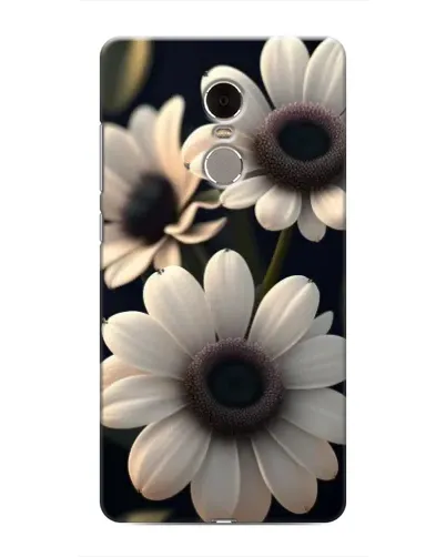 Чехол для Xiaomi Redmi Note 4 с картинкой «Белые маргаритки макро»