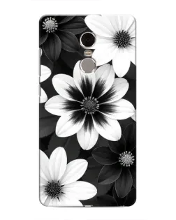 Чехол для Xiaomi Redmi Note 4 с картинкой «Монохромные астры»