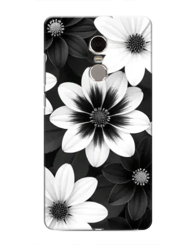 Чехол для Xiaomi Redmi Note 4 с картинкой «Монохромные астры»