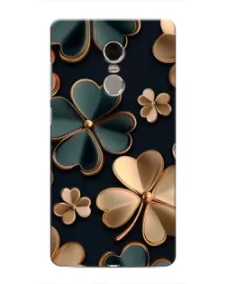Чехол для Xiaomi Redmi Note 4 с картинкой «Клевер в золоте»