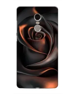 Чехол для Xiaomi Redmi Note 4 с картинкой «Шелковая черная роза»