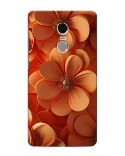 Чехол для Xiaomi Redmi Note 4 с картинкой «Оранжевый макро цветок»