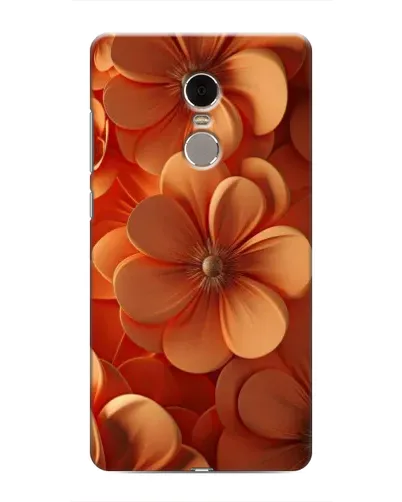 Чехол для Xiaomi Redmi Note 4 с картинкой «Оранжевый макро цветок»
