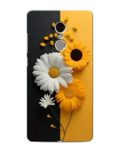 Чехол для Xiaomi Redmi Note 4 с картинкой «Подсолнух и ромашка»