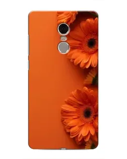 Чехол для Xiaomi Redmi Note 4 с картинкой «Оранжевые герберы»