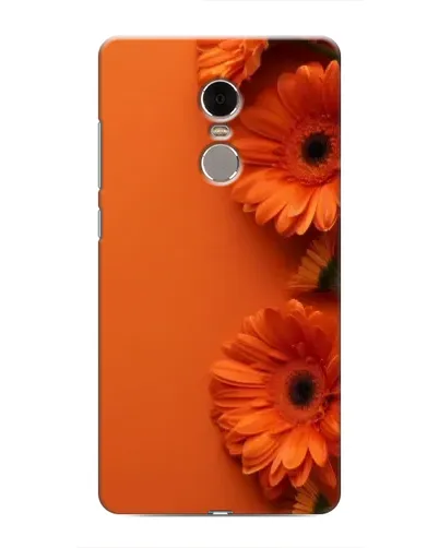 Чехол для Xiaomi Redmi Note 4 с картинкой «Оранжевые герберы»