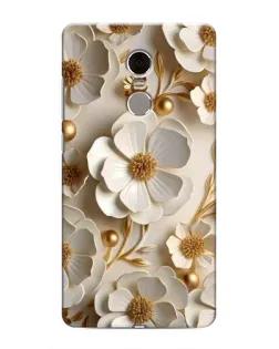 Чехол для Xiaomi Redmi Note 4 с картинкой «Белие бумажние  цвети»