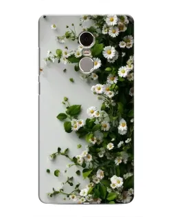Чехол для Xiaomi Redmi Note 4 с картинкой «Ветка мелких белых цветов»