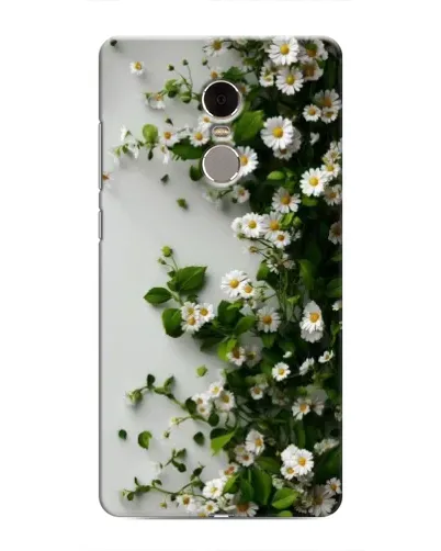 Чехол для Xiaomi Redmi Note 4 с картинкой «Ветка мелких белых цветов»