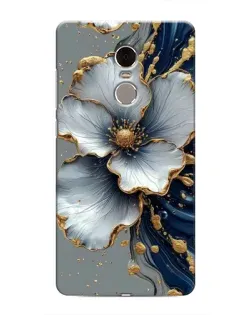 Чехол для Xiaomi Redmi Note 4 с картинкой «Белый цветок и золотой флюид»