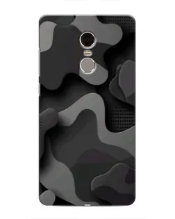 Чехол для Xiaomi Redmi Note 4 с картинкой «Темный абстрактный камуфляж»