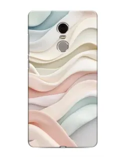 Чехол для Xiaomi Redmi Note 4 с картинкой «Пастельные нежные волны»