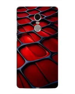 Чехол для Xiaomi Redmi Note 4 с картинкой «Красная глянцевая сетка»