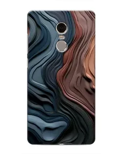 Чехол для Xiaomi Redmi Note 4 с картинкой «Цветные волны каньона»