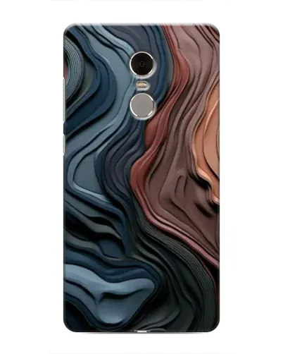 Чехол для Xiaomi Redmi Note 4 с картинкой «Цветные волны каньона»