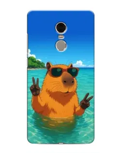 Чохол для Xiaomi Redmi Note 4 з картинкою «Морська капібара» Чохол для Xiaomi Redmi Note 4 з картинкою «Морська капібара»