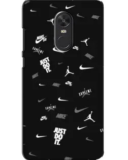 Чехол для Xiaomi Redmi Note 4X с картинкой «Nike Black Pattern»