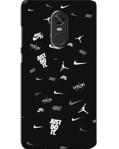Чехол для Xiaomi Redmi Note 4X с картинкой «Nike Black Pattern»
