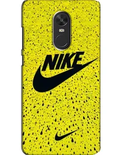 Чехол для Xiaomi Redmi Note 4X с картинкой «Желтый текстурный Nike»