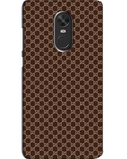 Чехол для Xiaomi Redmi Note 4X с картинкой «Gucci — шоколадная сетка»