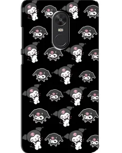 Чехол для Xiaomi Redmi Note 4X с картинкой «Черный паттерн Kuromi»