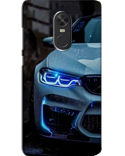 Чохол для Xiaomi Redmi Note 4X з картинкою «Погляд BMW з синіми фарами»
