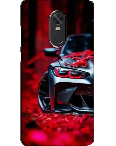 Чохол для Xiaomi Redmi Note 4X з картинкою «Спортивна BMW та квіти»