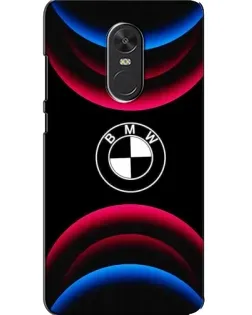 Чохол для Xiaomi Redmi Note 4X з картинкою «Логотип BMW та неонові дуги»