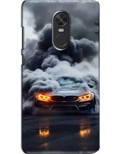 Чохол для Xiaomi Redmi Note 4X з картинкою «BMW у диму»